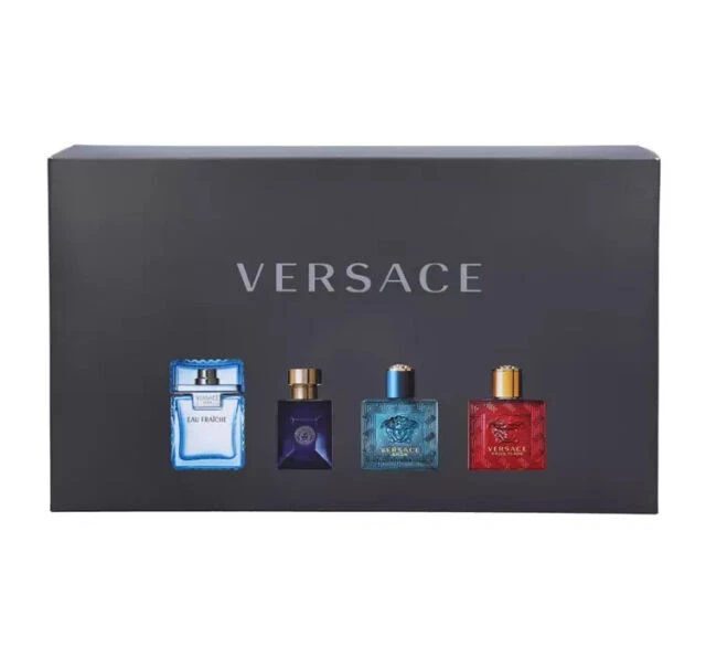 MINI COFFRET CADEAU parfum homme Versace 4 x 5 ml boîte découverte