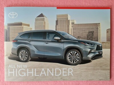 TOYOTA HIGHLANDER EXCEL Premium car brochure sales catalogue 2020 MINT ...