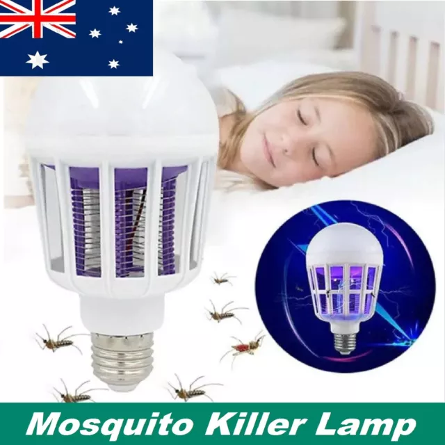 Electric LED Mosquito Killer Lamp Light Mozzie Fly Trap Insect Zapper Catcher AU