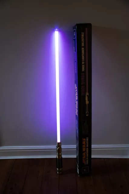 Star Wars Master Replicas Force FX Mace Windu Collectible Lightsaber, Boxed