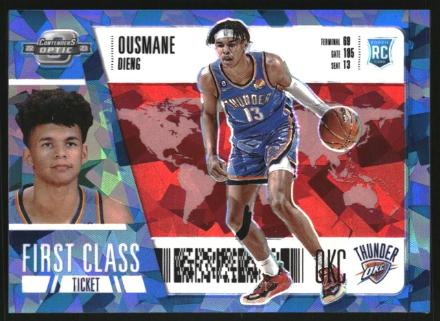 2022-23 P Contenders Optic First Class Ticket Red Cracked Ice #5 Ousmane Dieng