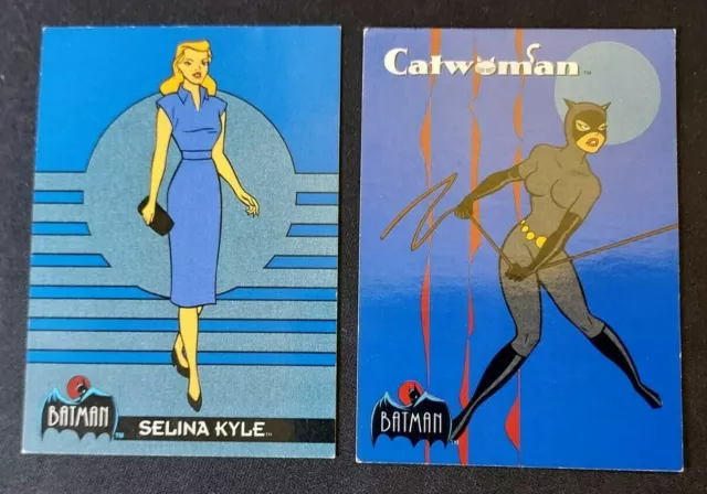DC Comics Catwoman Selina Kyle 1993 TOPPS Batman The Animated Series Card