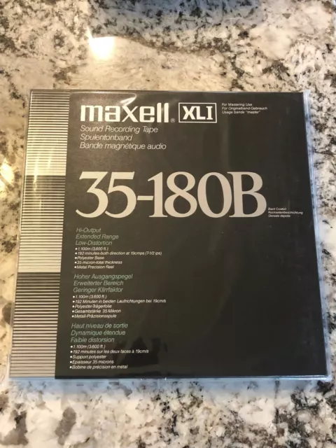 Lot of 3 Maxell XLI 35-180B Hi Output 10 Reel to Reel Tape Metal Precision