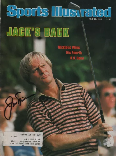 Jack Nicklaus PGA Golf SIGNED Sports Illustrated 6/23/80 COA!