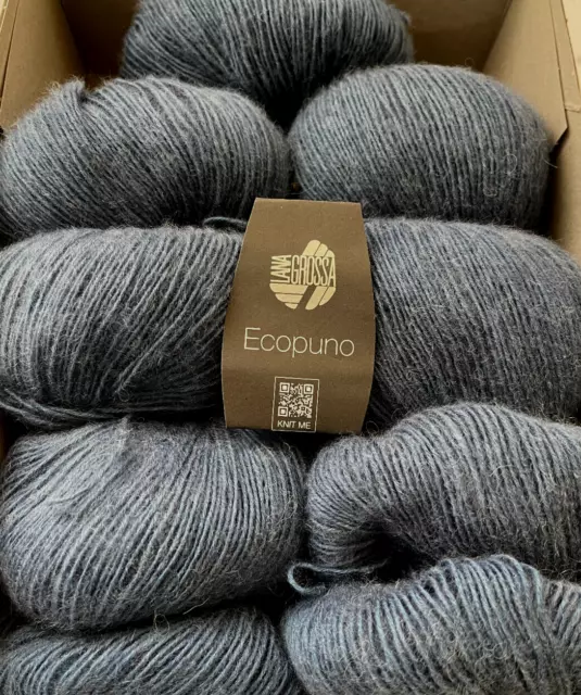 LANA GROSSA ECOPUNO Farbe 076 Dunkelblau Gesamt 325g