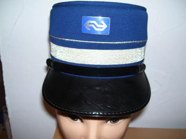 Eisenbahn Bahn Uniform Mütze Kappe  Schirmmütze Gr  55 Holland Zugführer #23