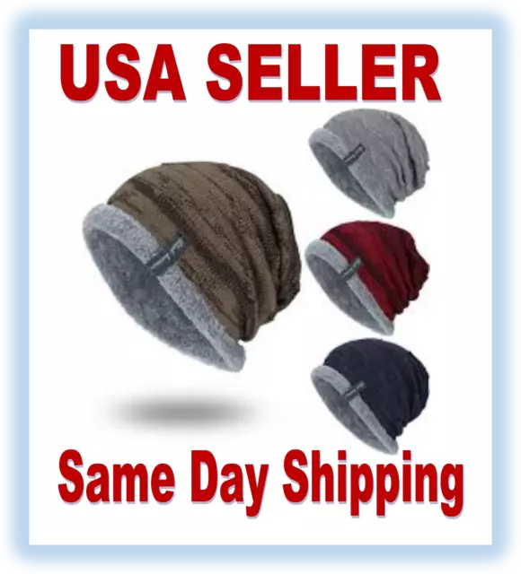 BLACK HUMOR UNISEX Winter Knitted Hat Hood Beanie Soft & Warm