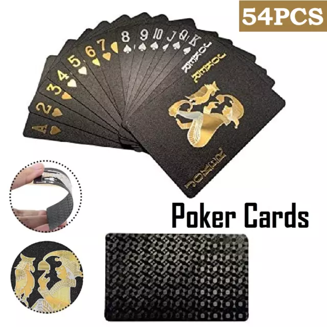 Waterproof Poker Playing Cards Standard Decks Poker Plastic Coated Card Games AU