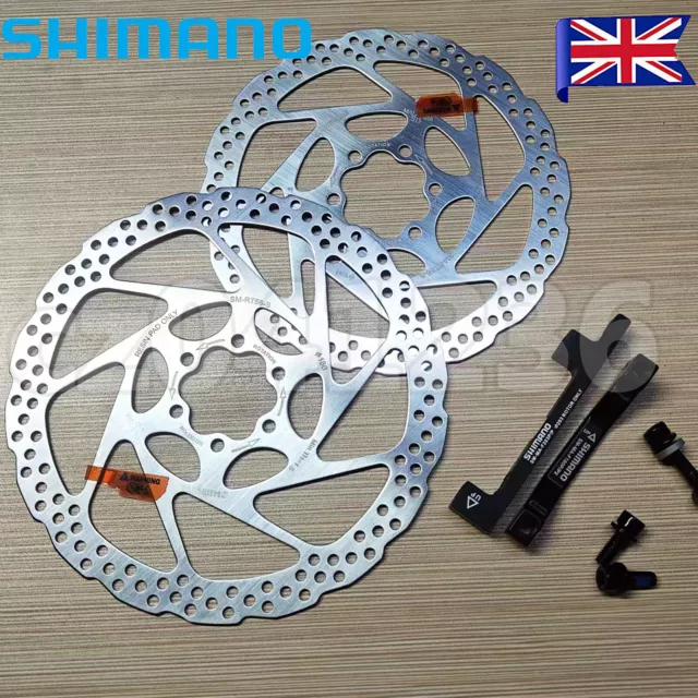 Shimano DEORE SM-RT56 160mm 180mm 6-Bolt Bike Disc Brake Rotor M6000 Series UK