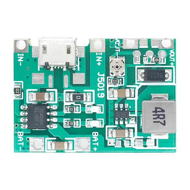 Dual USB 18650 Lithium Battery Charger Module – 5V Step-Up Buck Converter – DIY QC