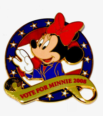 Walt Disney World Disneyland Pin - Vote for Minnie Mouse 2008 - Patriotic