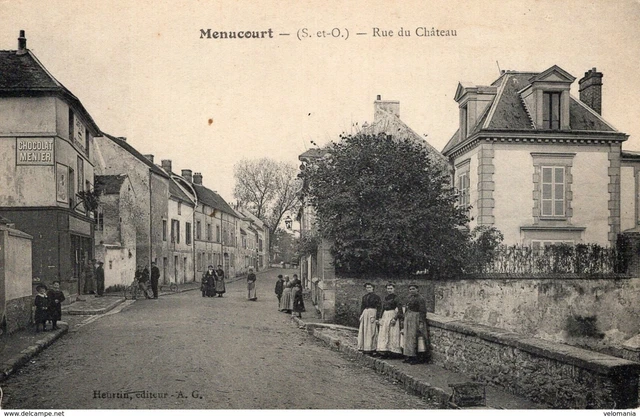 S3139 cpa 95 Menucourt - Rue du Château
