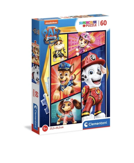 CLEMENTONI PUZZLE SUPERCOLOR Paw Patrol The Movie 60 Pezzi 26105-Clem ...