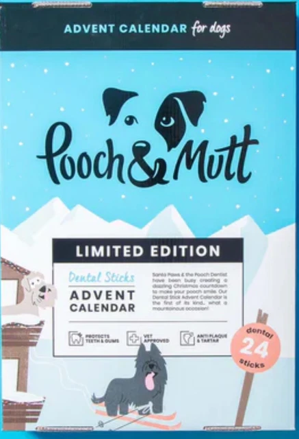 Dog Christmas Advent Calendar RRP £40 24 Dental Sticks