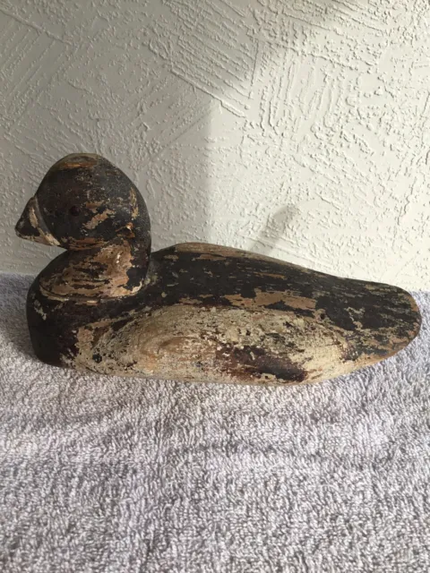 Vintage Hand Carved Mallard Wooden Duck Decoy Original Condition/Paint
