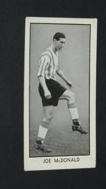 FOOTBALL DC THOMSON CARD WIZARD 1956 #2 JOE McDONALD SUNDERLAND BLACK CATS