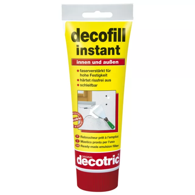 decotric Decofill Instant Spachtelmasse für Innen und Außen, 400 g 033306001