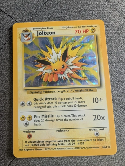 POKÉMON LIGHT JOLTEON NO. 135 JPN 2001 (Neu (gemäss Beschreibung)) in