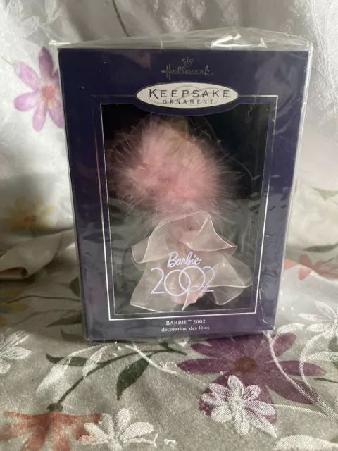 2002 Hallmark Club Porcelain Keepsake Ornament - Barbie 2002