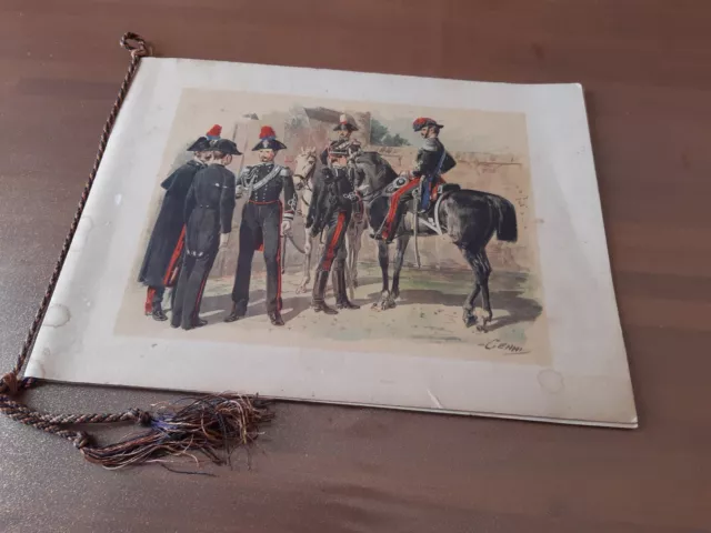 CALENDARIO STORICO DEI CARABINIERI anno 1963 ORIGINALE COMPLETO DI CORDINO