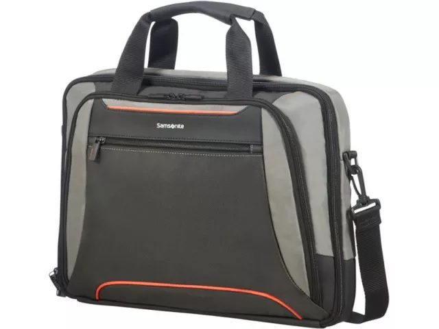 SAMSONITE CARTELLA Borsa Lavoro KLEUR LAPTOP BAILHANDLE GRIGIO/ANTRACITE 15.6