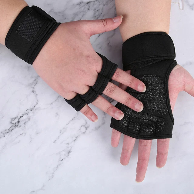 Weight Lifting Gloves Training Gym Grips Fitness Glove Men Crossfit Bodybuild~m'