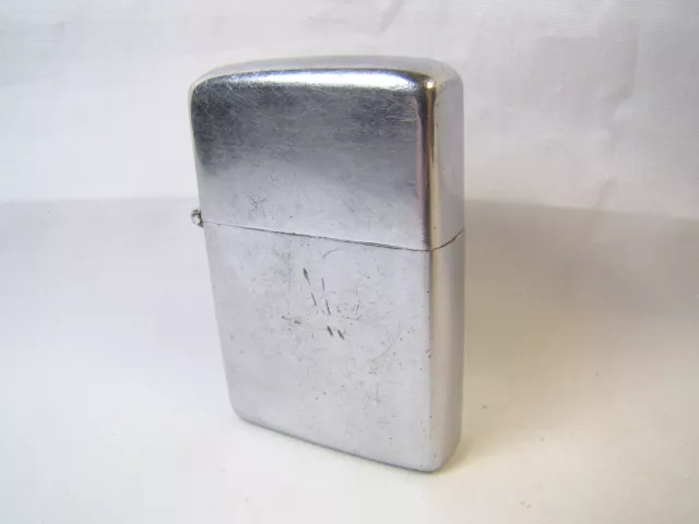 Vintage Willow Brushed Chrome Flip Top Lighter Sparking Well