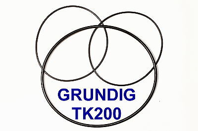 COURROIES SET GRUNDIG TK121 MAGNETOPHONE A BANDE EXTRA FORT NEUF FABRIQUE TK 121 