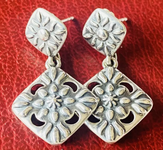 Carolyn Pollack American West Sterling Silver  925 Square Dangle Earrings!