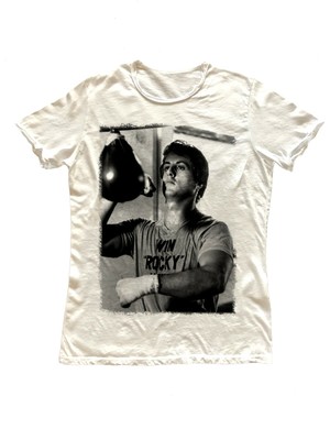 ROCKY STALLONE ITALIANO T-shirt Da Uomo Con Licenza BOXE MOVIE Balboa Giallo 