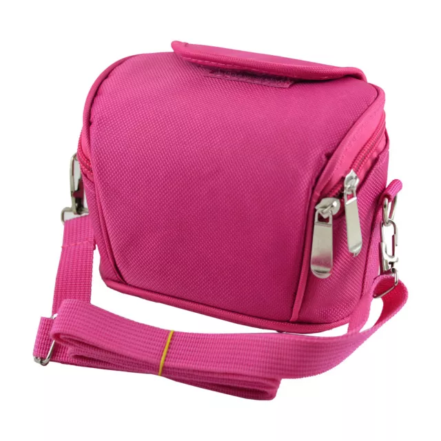 Camera Case Bag for CANON SX400 SX410 SX420 IS SX530 HS Bridge Camera (Hot Pink)