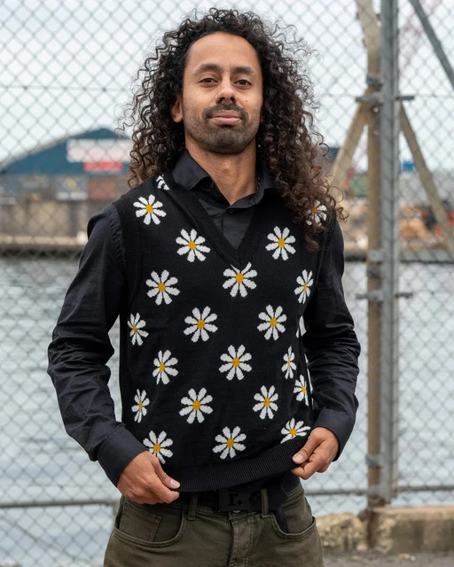 Pull Rayé Noir Et Jaune - Style Rétro Années 80, Taille M, En Acrylique, Neuf Avec étiquettes