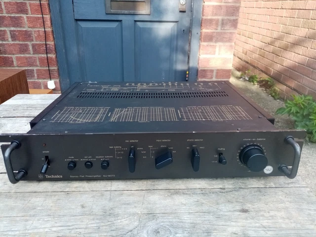 TECHNICS SU-9070 STEREO flat preamplifier tone control hifi separate £