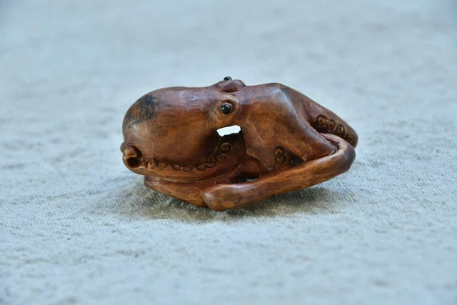 Octopus Netsuke Netsuke Precision Sculpture Transcendence Technique From Japan