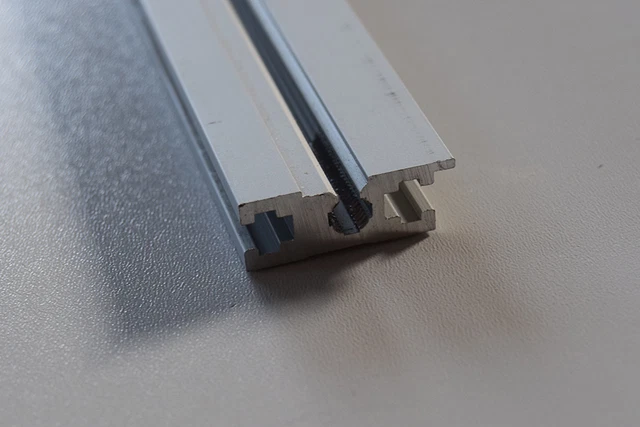 MODULAR EURORACK CASE Mounting Rails, w Threaded Inserts, Silver - 84HP ...