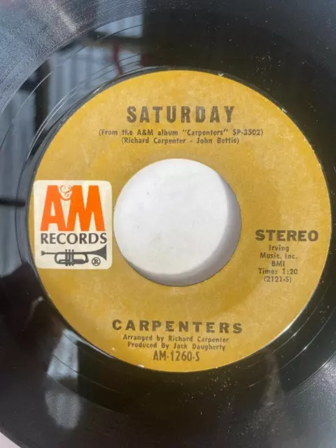 Carpenters / Rainy Days and Mondays, A+M AM-1260