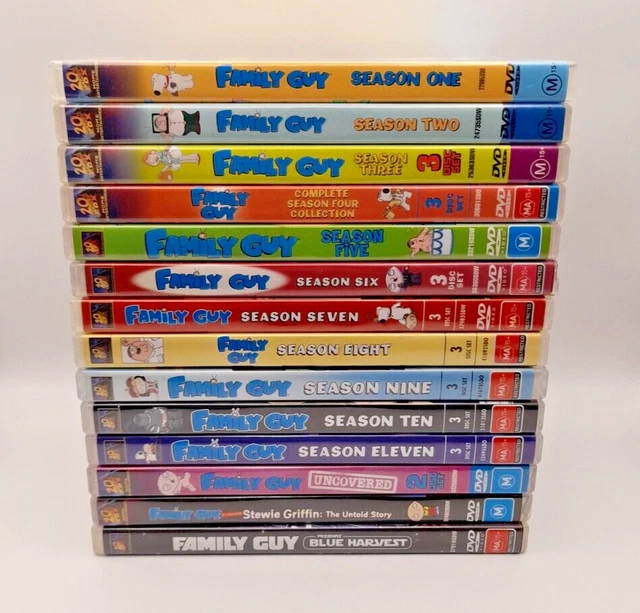 FAMILY GUY SEASON 1 2 3 4 5 6 7 8 9 10 11 Extras DVD Bundle PAL Family guy season 1 2 3 4 5 6 7 8 9 10 11 extras dvd bundle pal