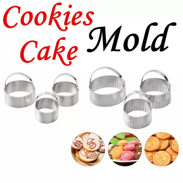 3Pcs Stainless Steel Cake Biscuit Cookie Cutter Mold DIY Baking Pastry Tool