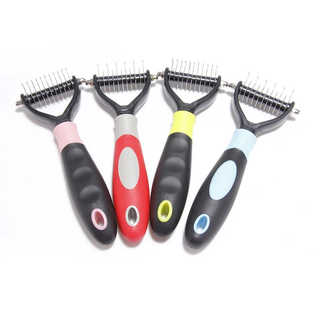 Dog Pet Cat Grooming Comb Brush Undercoat Rake Dematting Deshedding Trimmer 10
