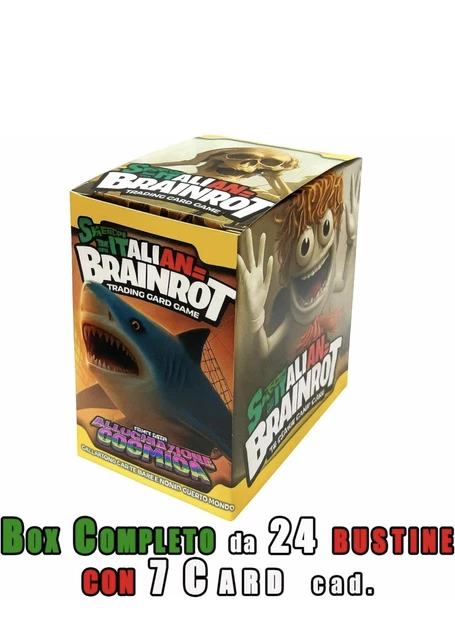 il megastore dei giocattoli e Giochiamo Skifidol Italian Brainrot Album 6 boosters met elk 7 kaarten - 1 speciale kaart in elk pakje - het origineel - Serie Beta Cosmic Hallucination