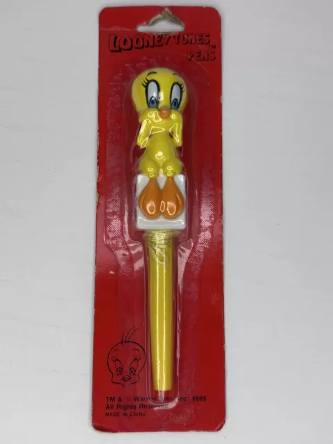 Rare 1985 Looney Tunes Tweety Bird Pen - Vintage, New, Sealed, Warner Bros Colle