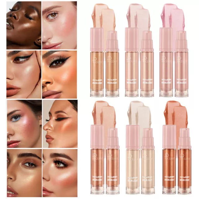 Liquid Body Highlighter Long Lasting Brighten Concealer Eye Lip Face Makeup AU