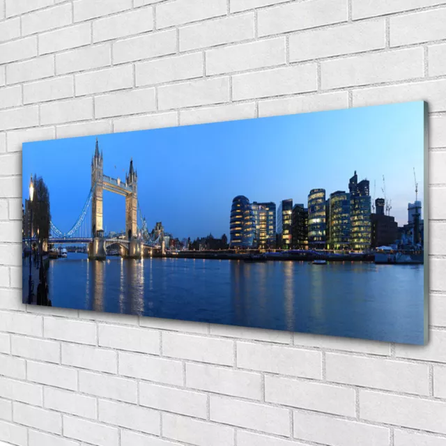 Acrylglasbilder Wandbilder aus Plexiglas® 125x50 Brücke Stadt Meer Architektur