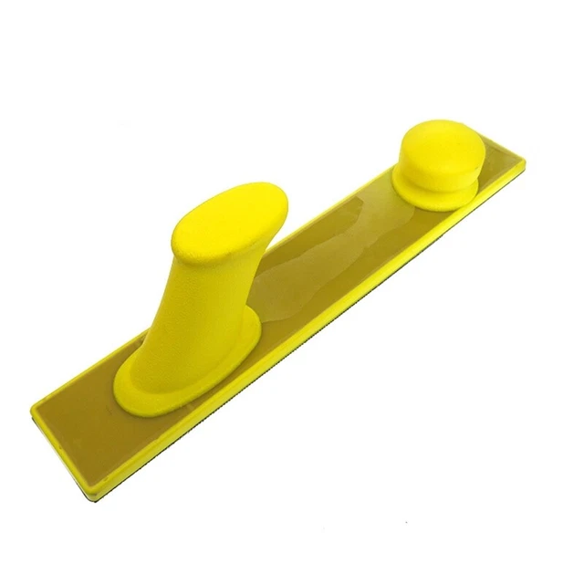 Hand Sanding Block with Hook  Backing Sandpaper Pad Auto Marine Paint Sand