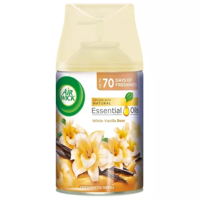 25,80€/L-  4x AIRWICK Nachfüller "White Vanilla Bean" für Freshmatic Max - 250ml