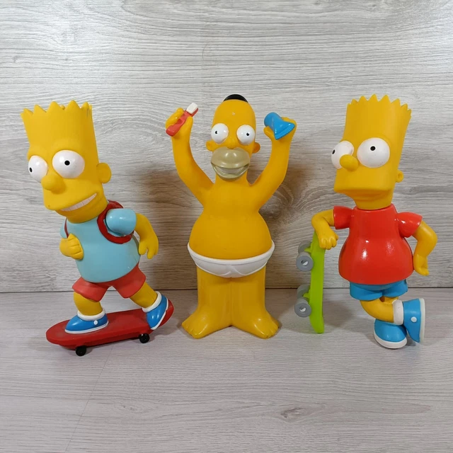 VINTAGE SIMPSONS BUBBLE Bath Empty Bottles Bundle Of 3 Homer Bart EUR