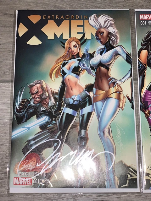 Extraordinary and Uncanny X-men 1 J. Scott Campbell NM Signed W/ COA sealed