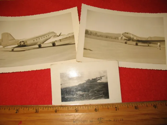 World War 2 WW2 Original photo US DC and sea planes Far East arena #421