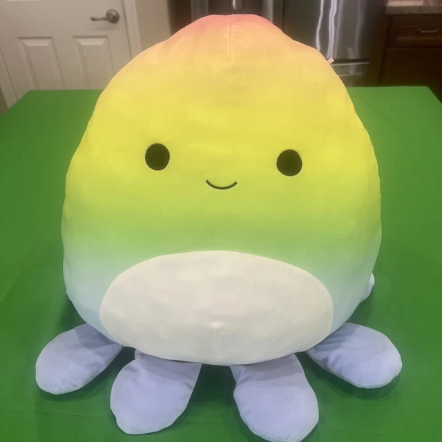 SQUISHMALLOW ELODIE THE Octopus Pastel Rainbow Ombre 16" Kelly Toy Plush £19.03 PicClick UK