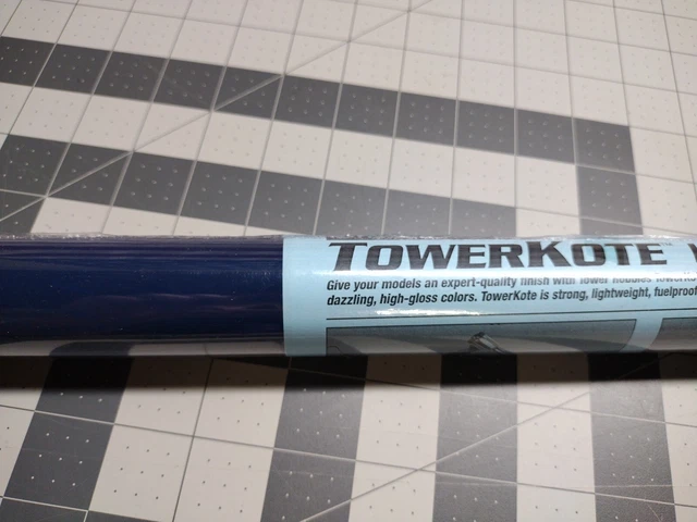 TowerKote RC airplane Poly Covering Film By Tower Hobbies 6' Roll Dark Blue TowerKote RC airplane Poly Covering Film By Tower Hobbies 6' Roll Dark Blue